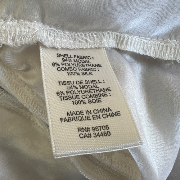 REBECCA TAYLOR Layered Look Exposed Seam Silk Ruffle Hem Long Sleeve Tee Top L - Picture 6 of 9